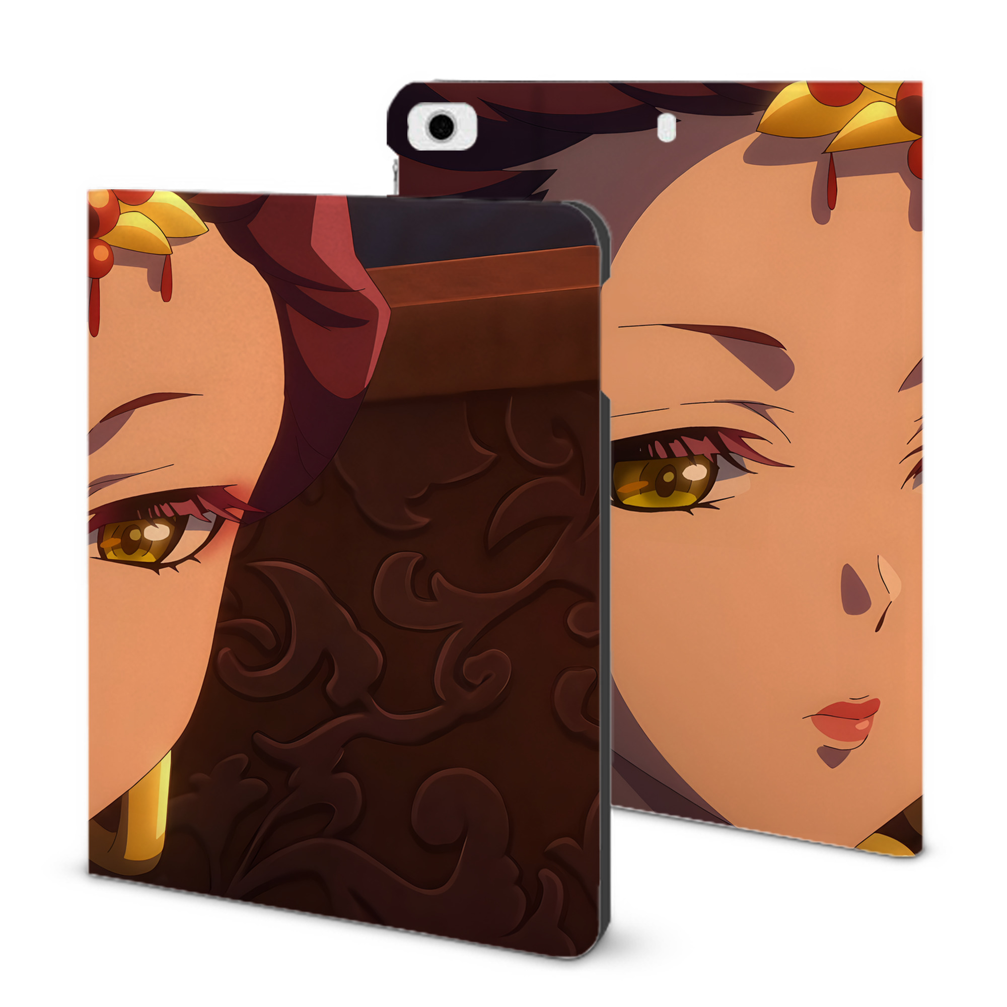 （画像用） 薬屋のひとりごと The Apothecary Diaries IPad ケース ブック型 PUレザー TPU 耐衝撃 軽量 薄型 ペン収納なし 全面保護 IPad 各モデル対応